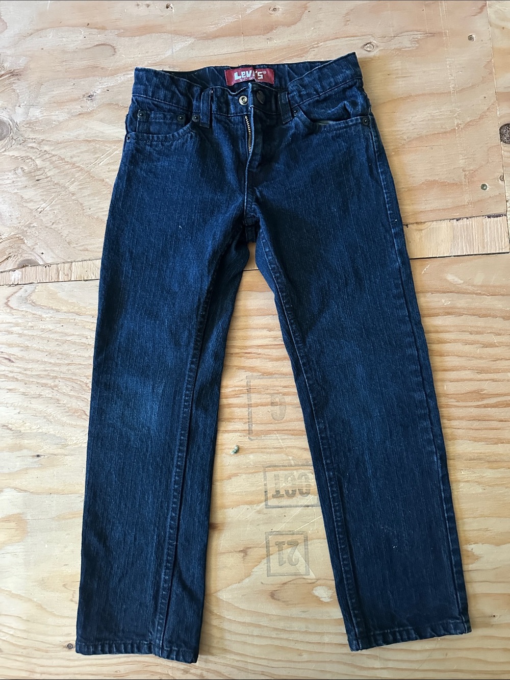 Levi's Men's Navy Straight-Leg Jeans